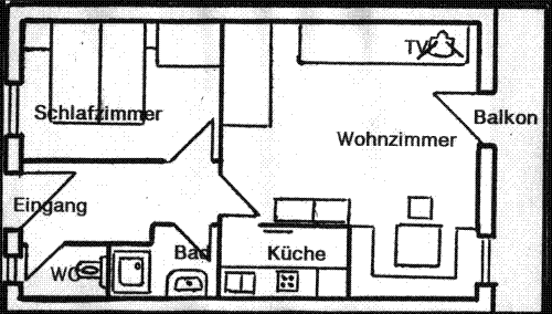 Ferienwohnung A - Plan